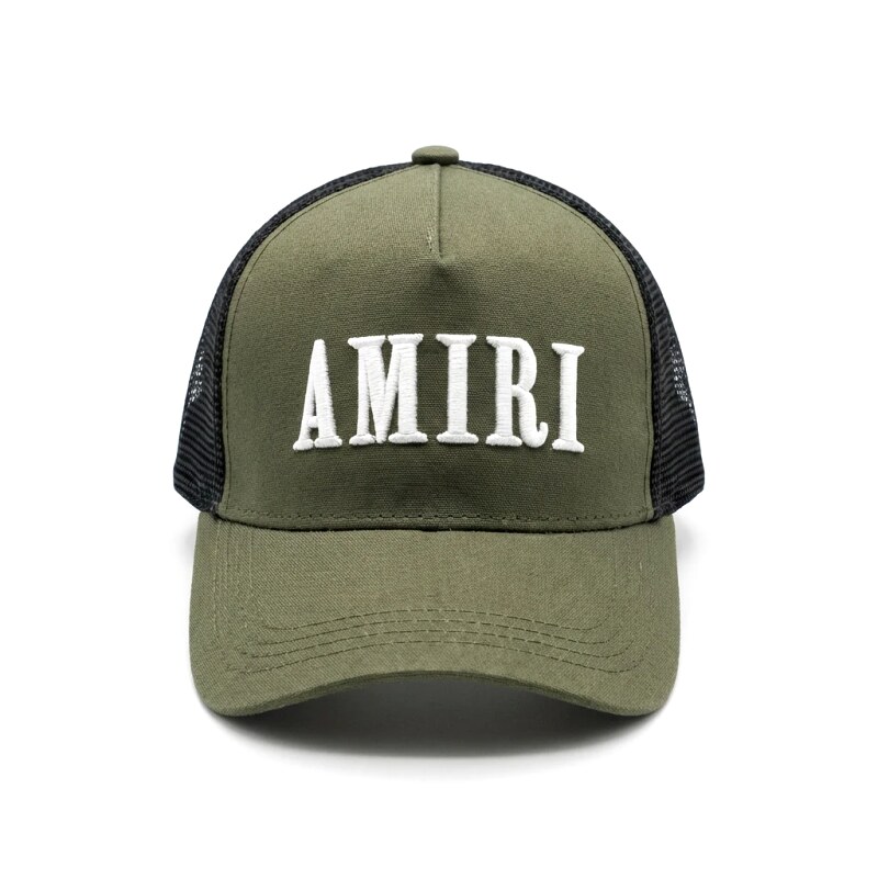 AMIRI Retro Style Olive Green Hat