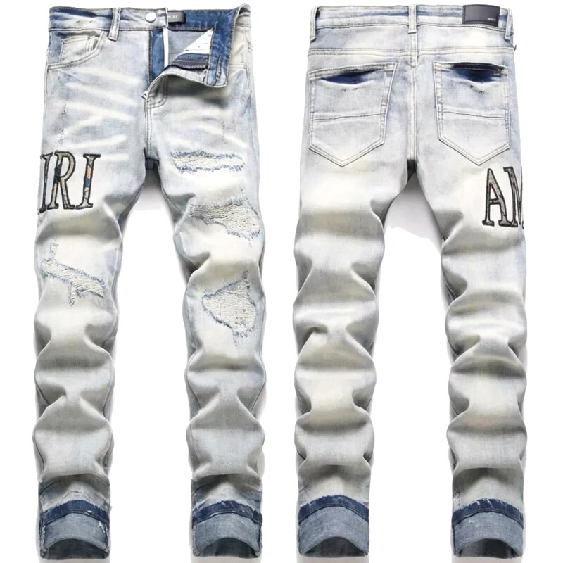 AMIRI Ripped Trendy Brand Jeans