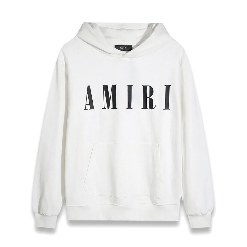 AMIRI simple style white hoodie