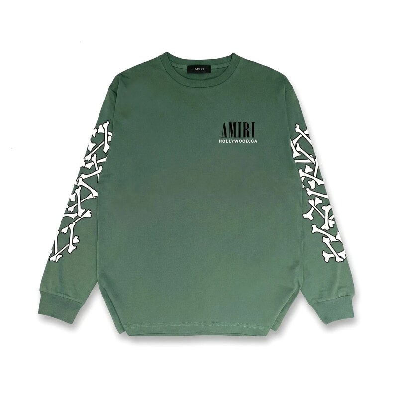 AMIRI Skull Retro Style Green Sweatshirt