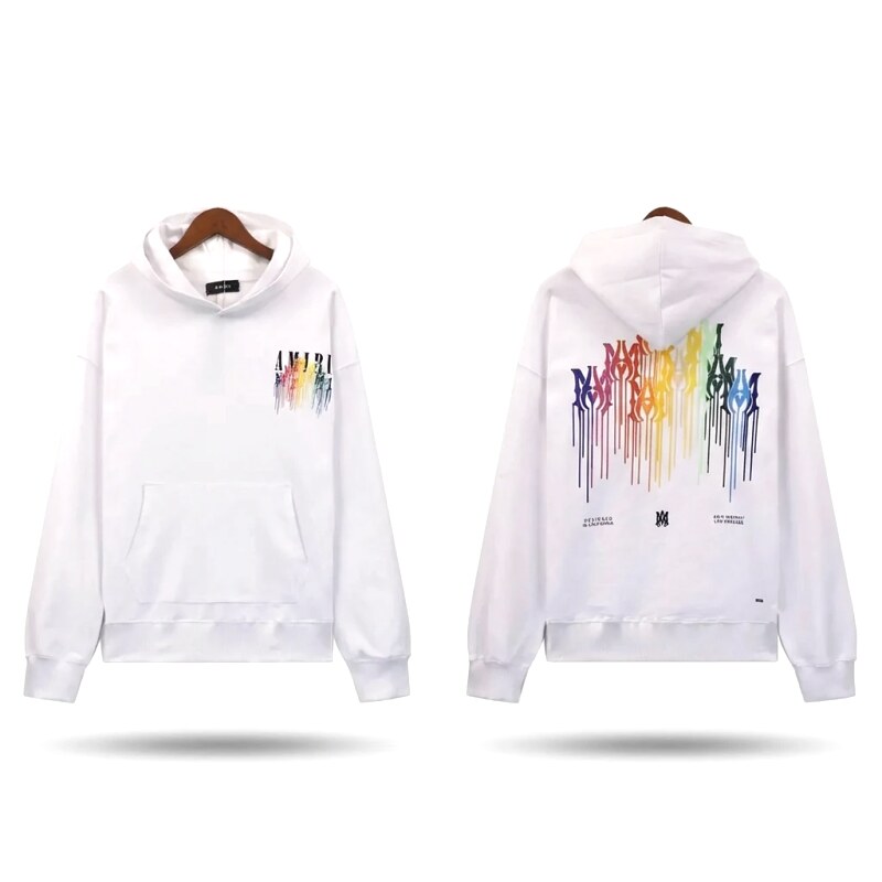 AMIRI Splatter White Hoodie