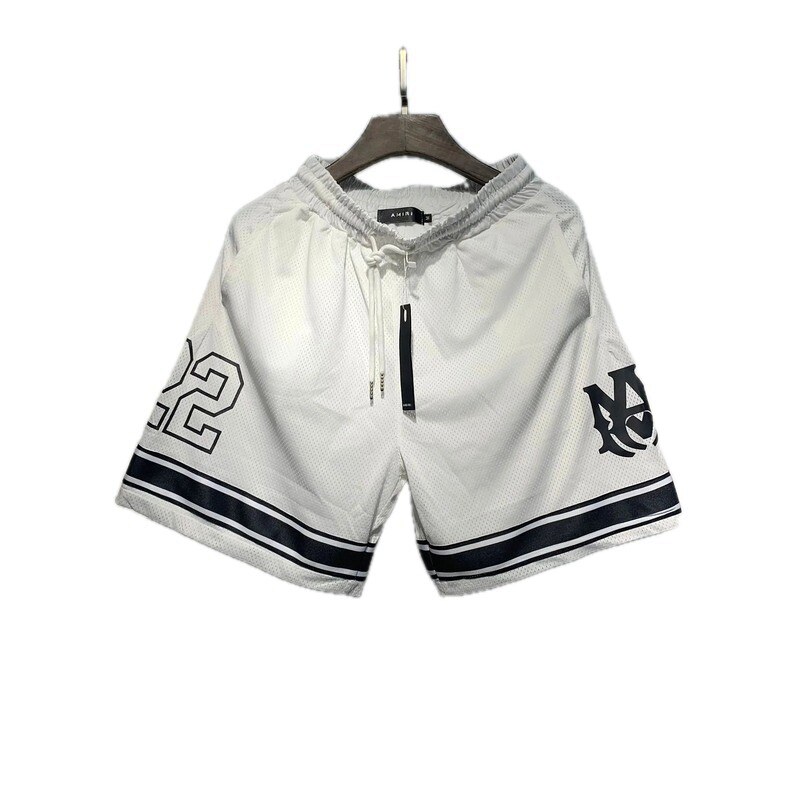 AMIRI Street Style White Mesh Athletic Shorts