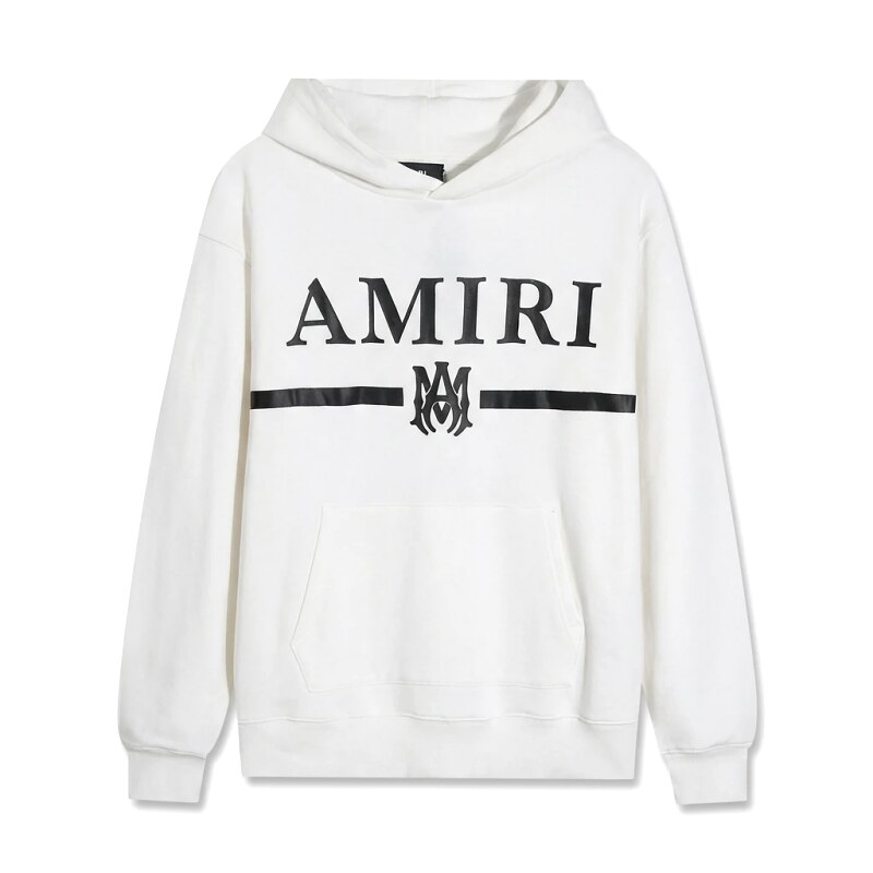AMIRI Trendy Brand Letter Style White Hoodie