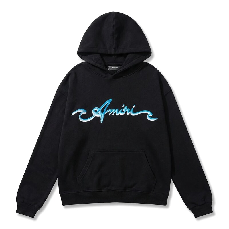 AMIRI Trendy Style Black Hoodie