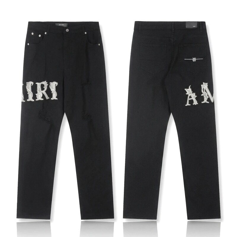 AMIRI vintage-style black jeans