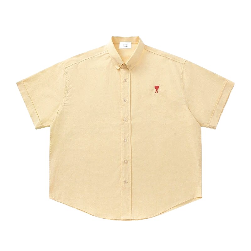 Ami's simple and loving style yellow shirt