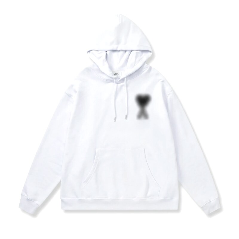 AMI's simple and stylish hoodie with a loving touch.