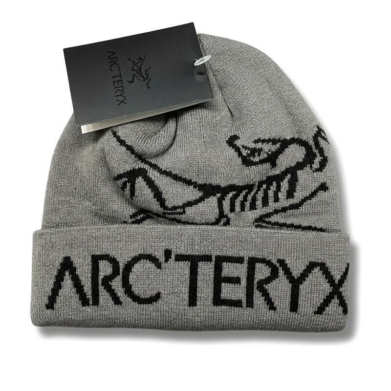 Arc'teryx minimalist style grey knitted hat