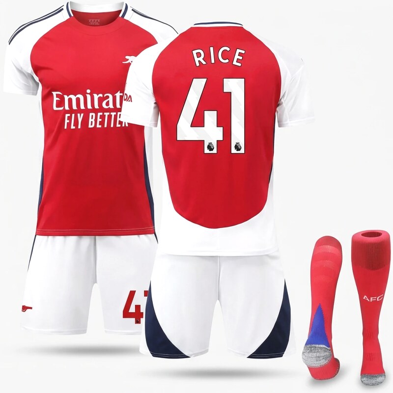 Arsenal FC No.41 red and white sports suit