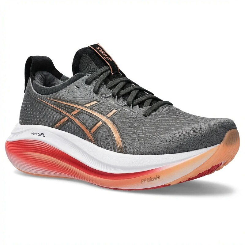 ASICS PureGEL Fashion Black-Orange Sports Shoes