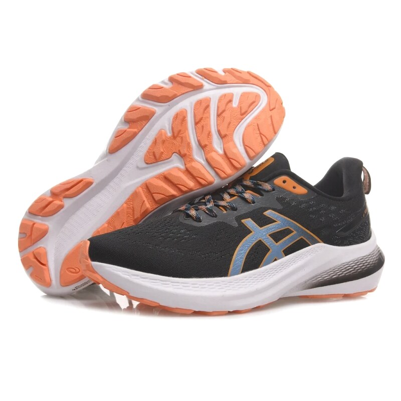 ASICS Retro Style Black-Orange Running Shoes