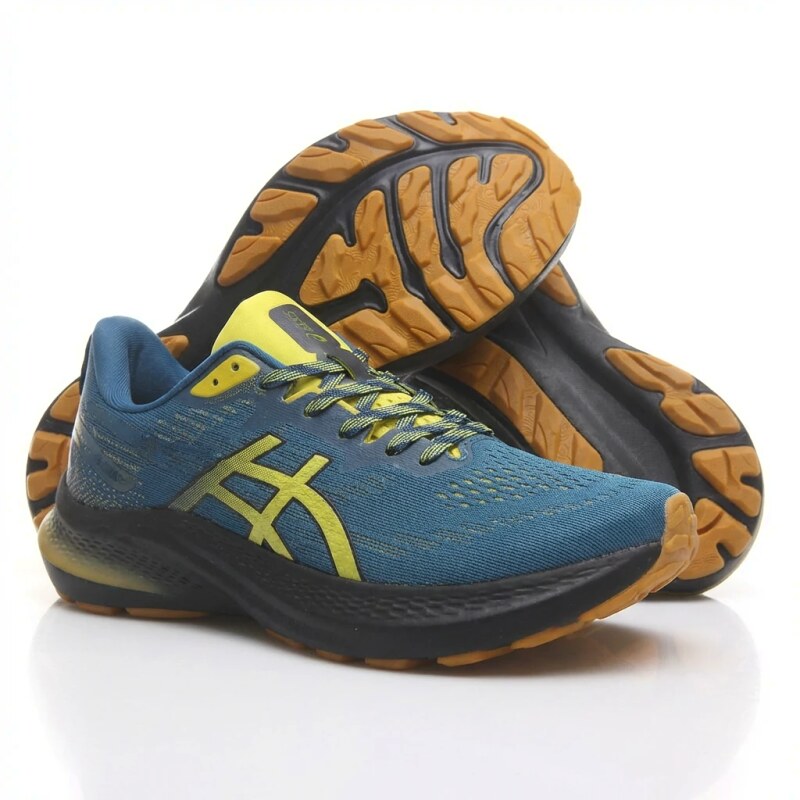 ASICS Trail Running Shoes in Blue and Yellow