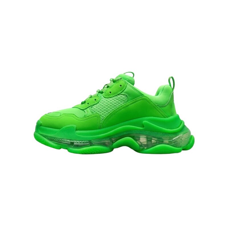 Balenciaga fluorescent green Triple S sneakers