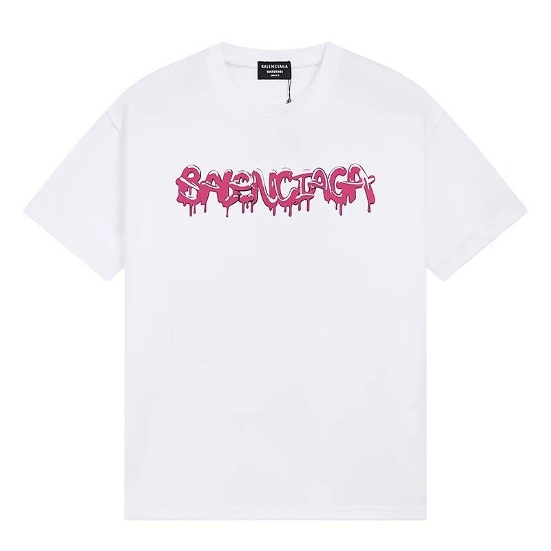 Balenciaga Graffiti Street Style White T-shirt