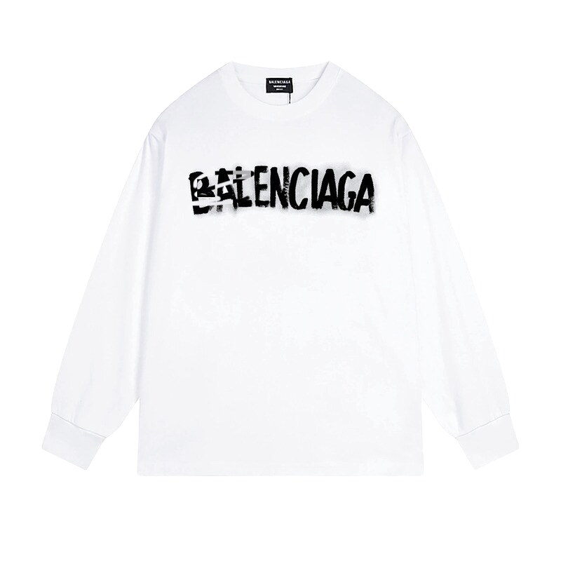 Balenciaga graffiti-style white T-shirt