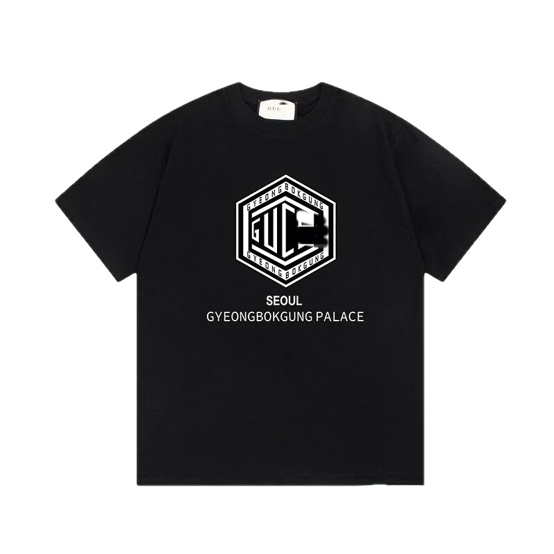 Balenciaga Graphic Printed Cool & Trendy Black Short-sleeve T-shirt