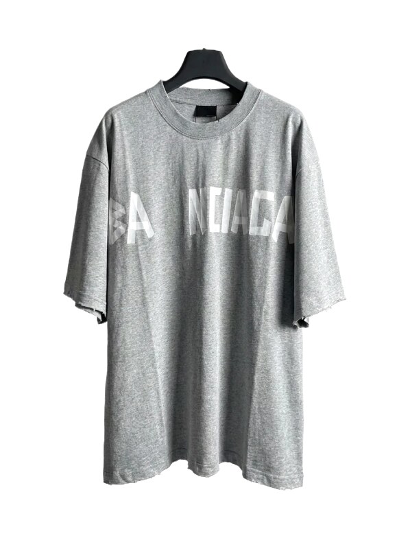 Balenciaga letter-style grey T-shirt