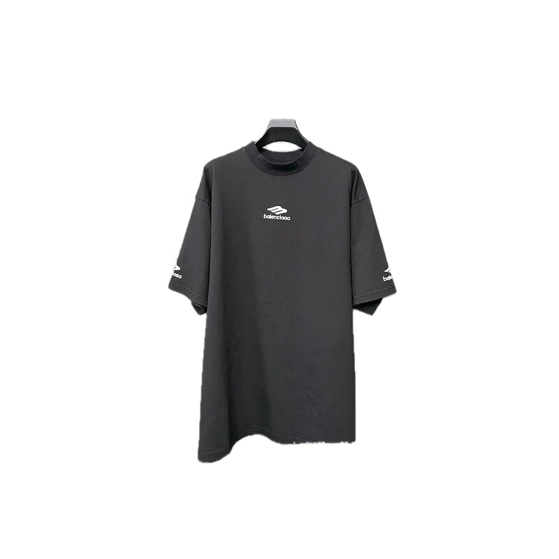 Balenciaga minimalist style black T-shirt