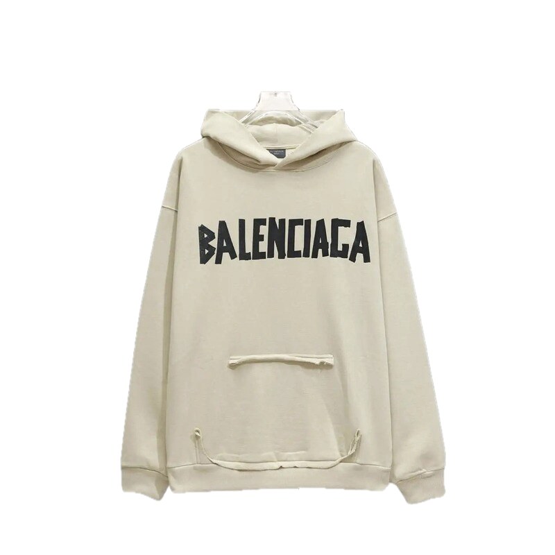 Balenciaga minimalist style off-white sweatshirt