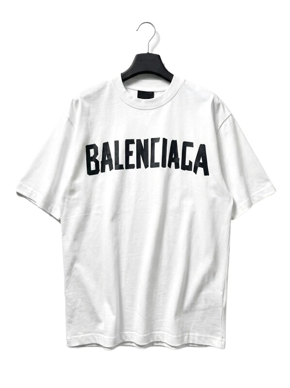 Balenciaga minimalist style white T-shirt