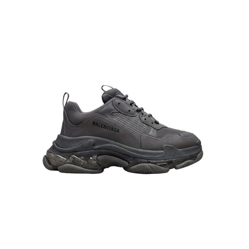 Balenciaga retro black and grey sports shoes