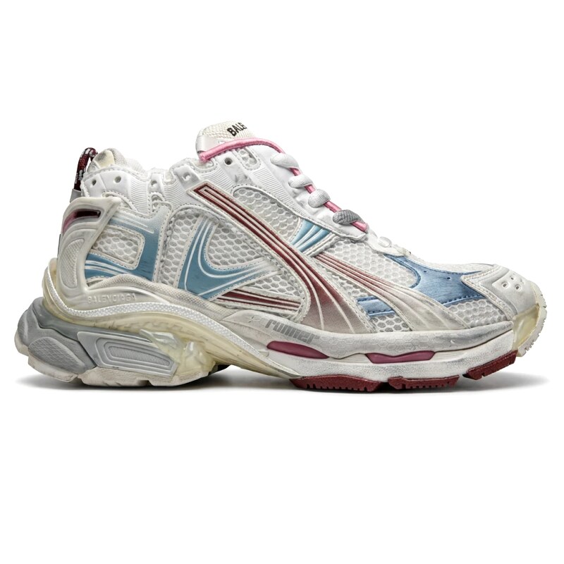 Balenciaga retro-style white sneakers