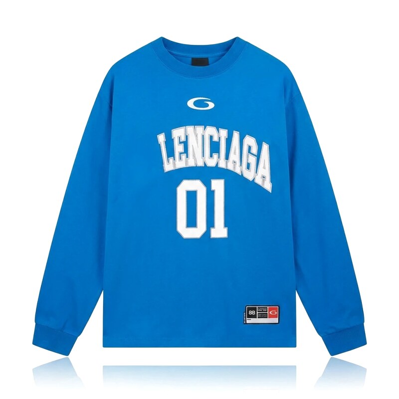 Balenciaga sporty blue sweatshirt