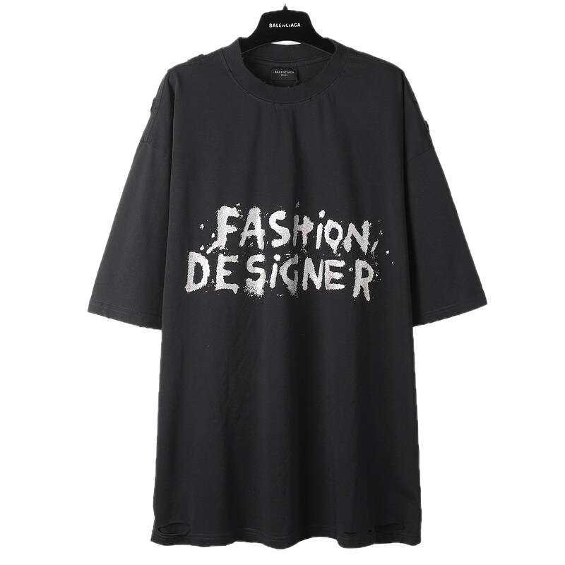 Balenciaga's trendy and cool black T-shirt