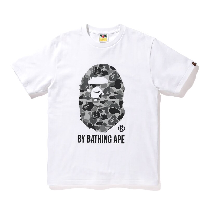 Bape Ape Head Camouflage Style White T-shirt
