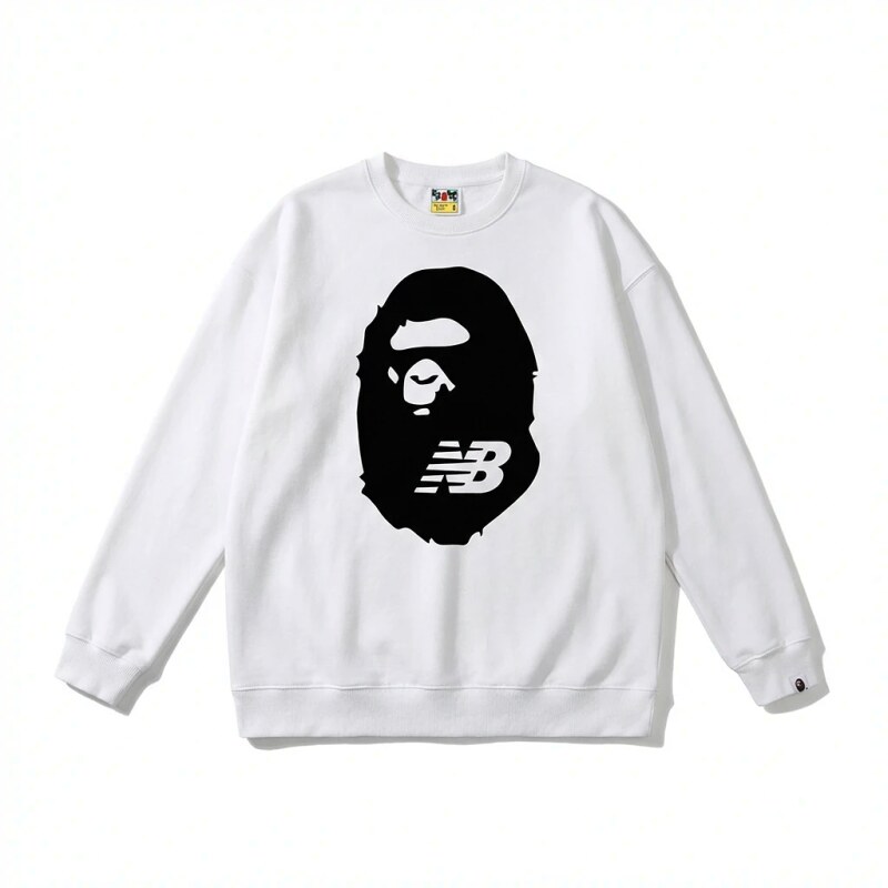 Bape Ape Head Classic White Sweatshirt