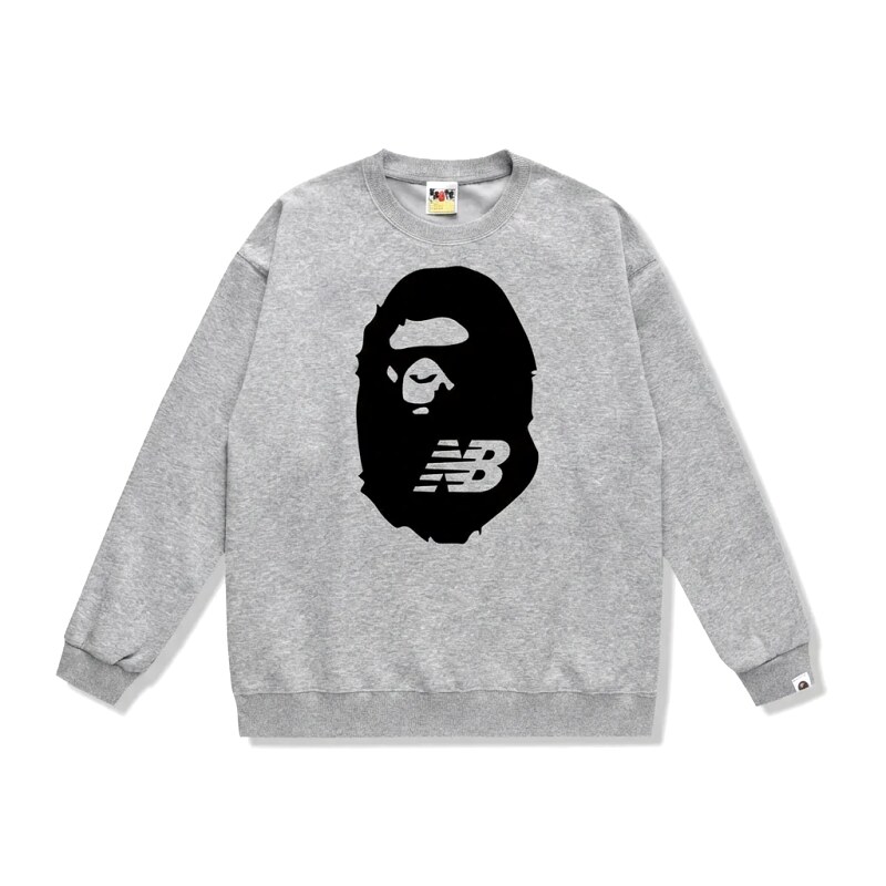 Bape Ape Head Grey Sweatshirt