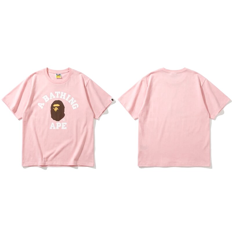 Bape Ape Head Pink T-shirt