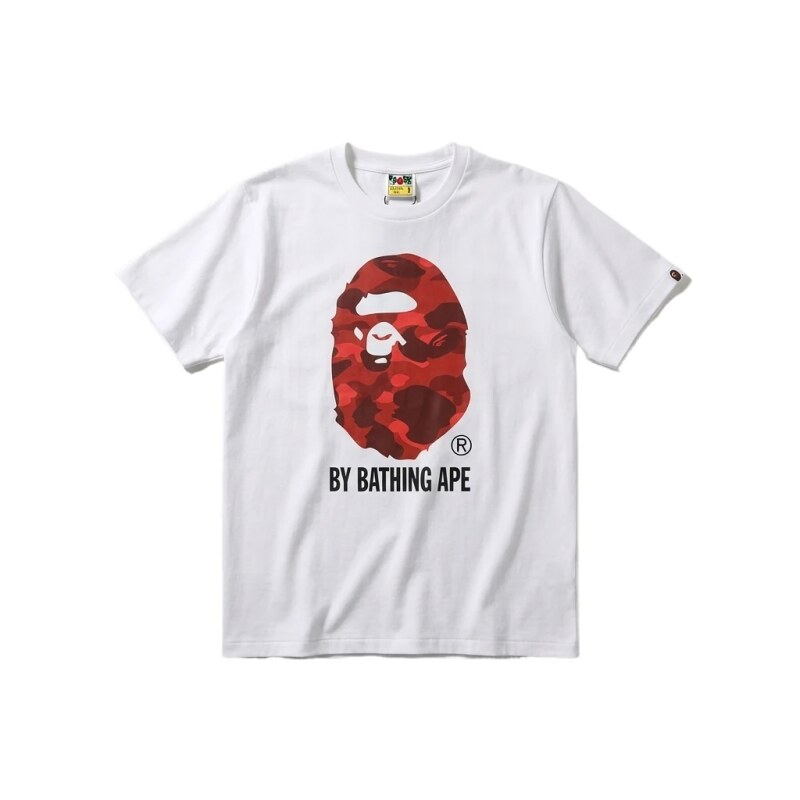 Bape ape head print white T-shirt