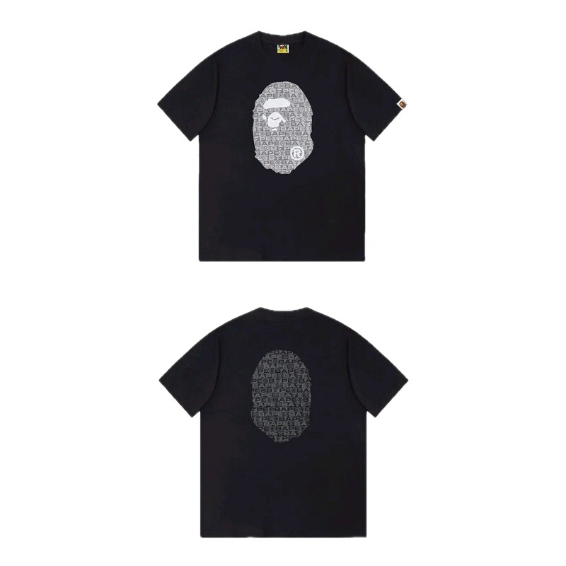 Bape Ape Head Trendy and Cool Black T-shirt