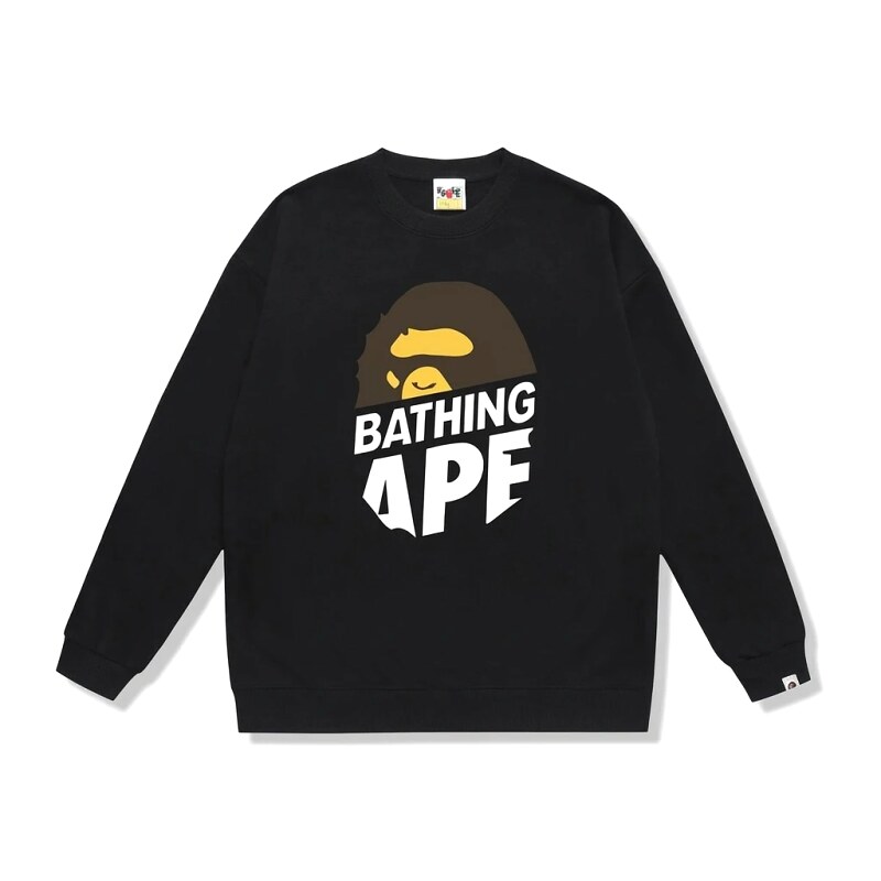 Bape Ape Head Trendy Cool Black Sweatshirt