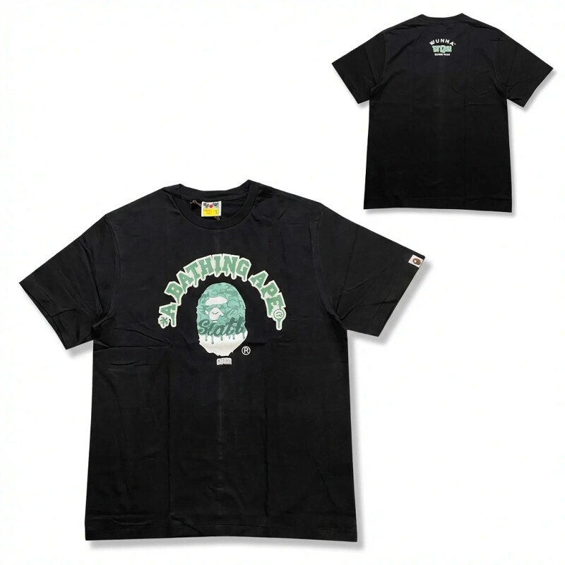Bape Ape Head Trendy Cool Black T-shirt