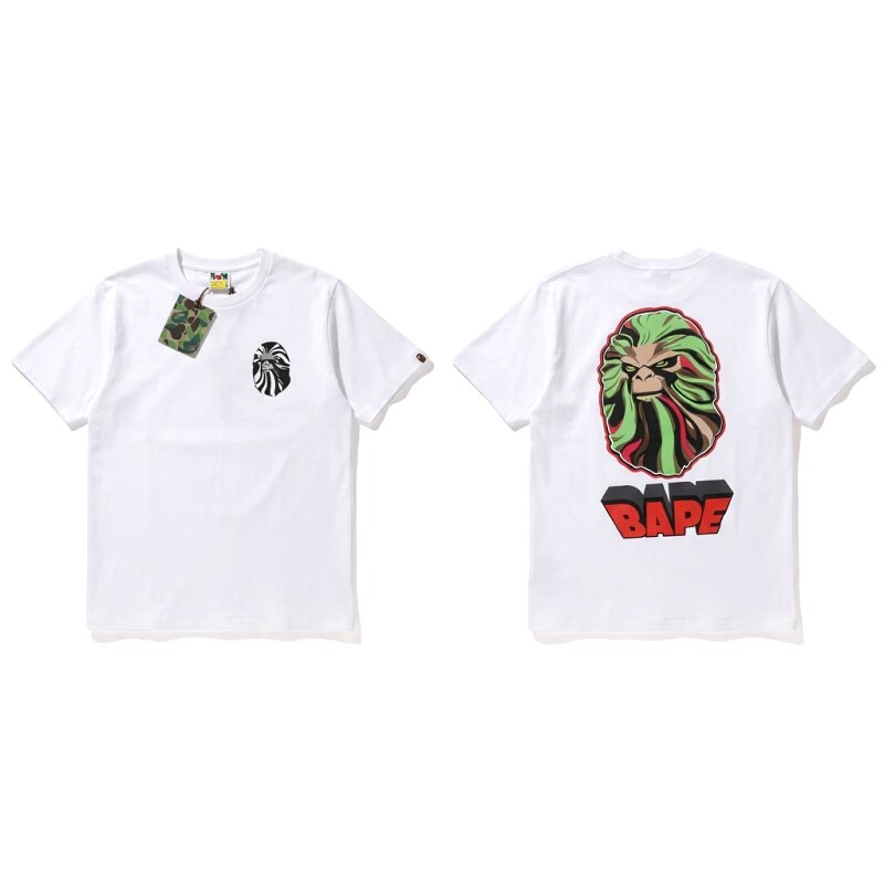 Bape Ape Head Trendy White T-shirt