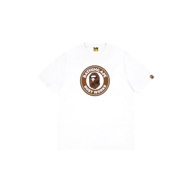 Bape Ape Head white short-sleeved shirt
