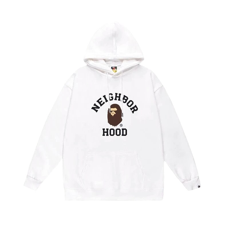 Bape Ape series white hoodie