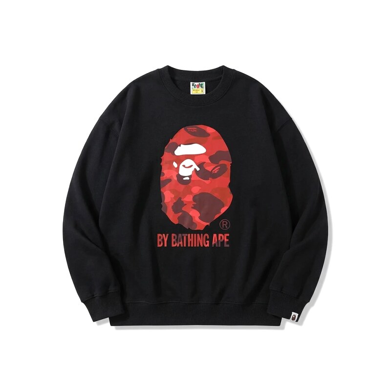 Bape camouflage style black sweatshirt