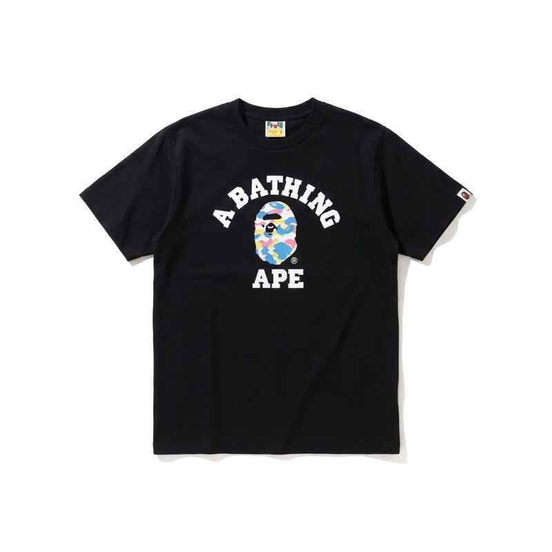 Bape camouflage style black T-shirt