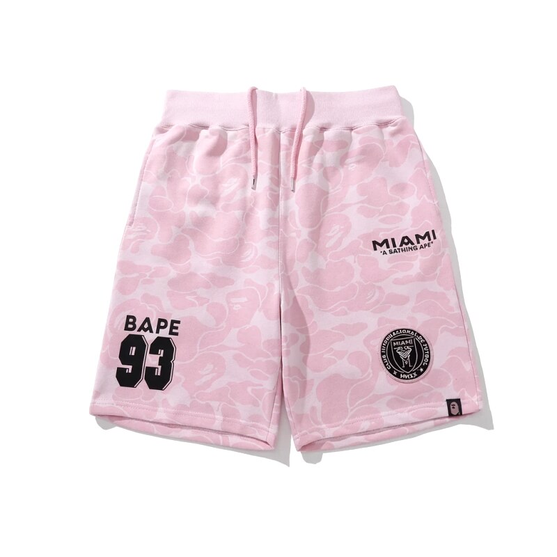 Bape camouflage style pink shorts