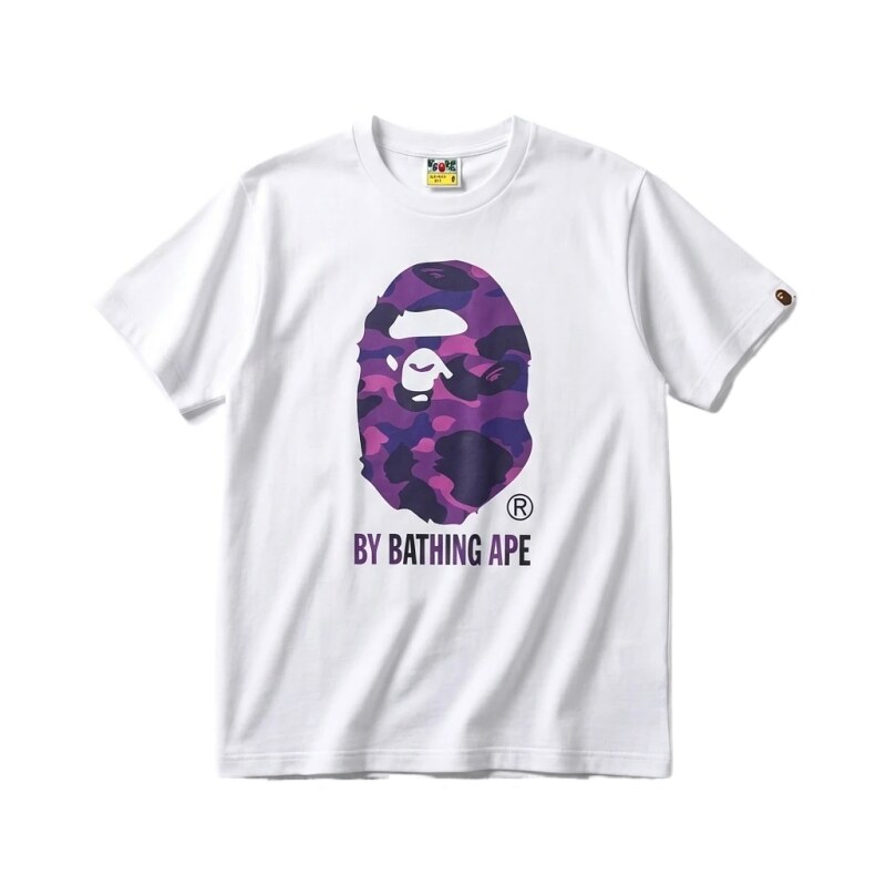 Bape camouflage style white T-shirt