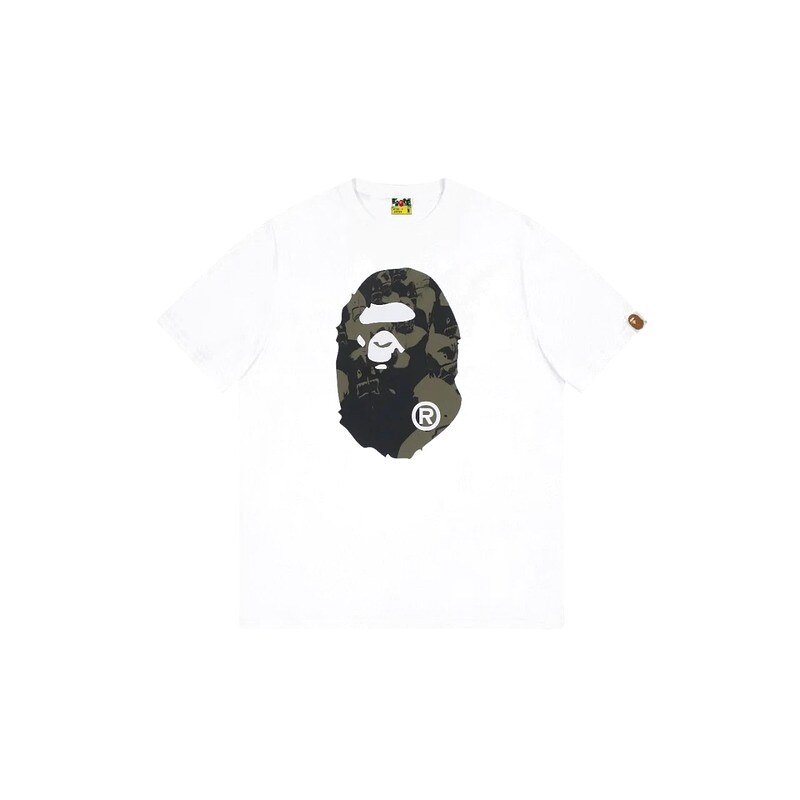 Bape camouflage style white T-shirt