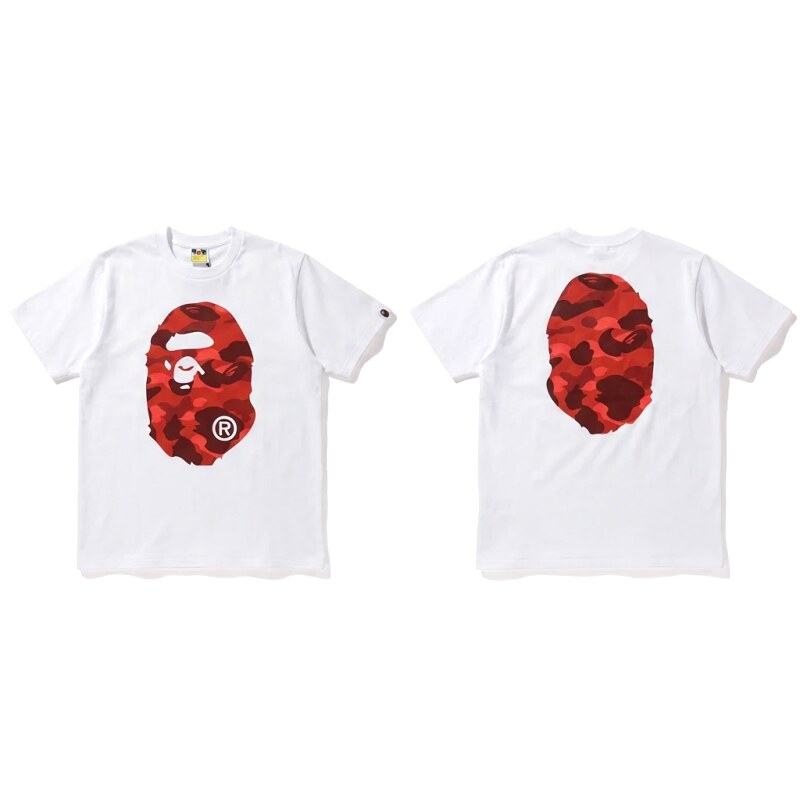Bape camouflage style white T-shirt