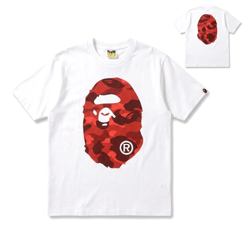 Bape camouflage style white T-shirt