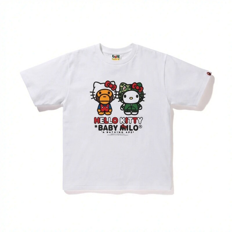 Bape Co-branded Cartoon White T-shirt