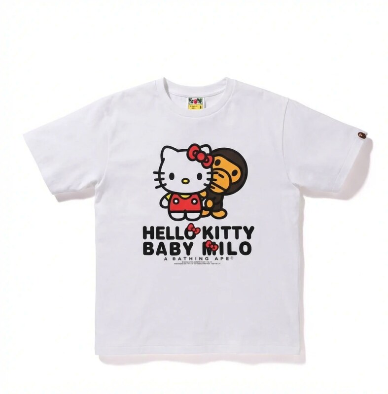 Bape Co-branded Cartoon White T-shirt