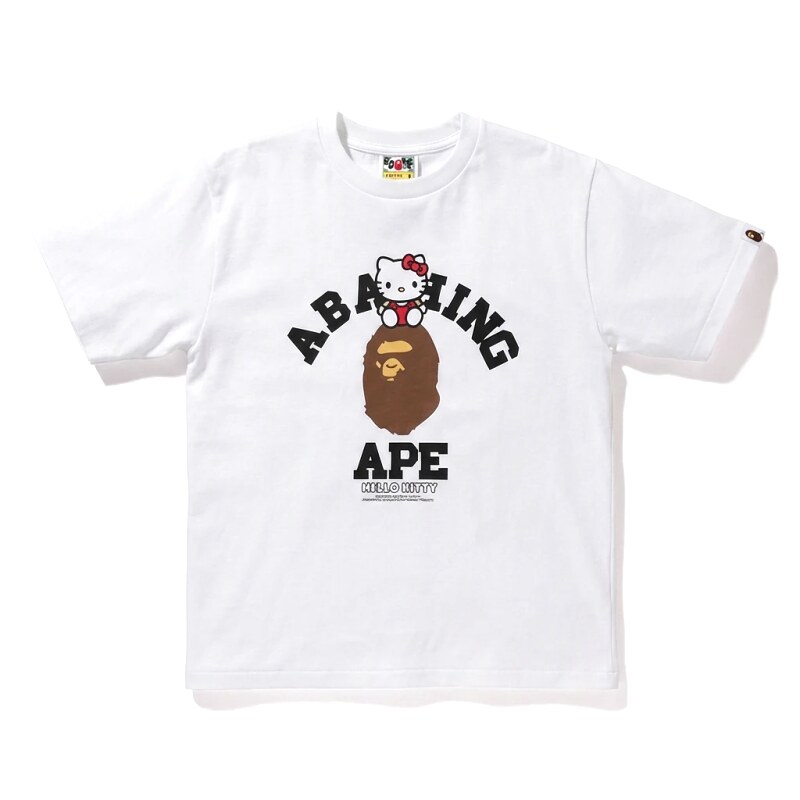 Bape Co-branded Cartoon White T-shirt