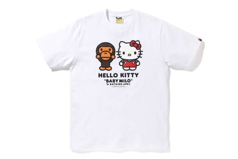 Bape co-branded cartoon white T-shirt